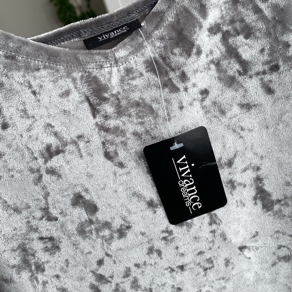 VIVANCE DREAMS crushed velvet slip dress - Picture 3 of 7